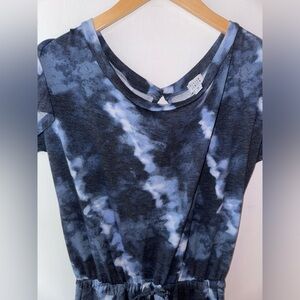 Evereve Blue Tie Dye Jumpsuit